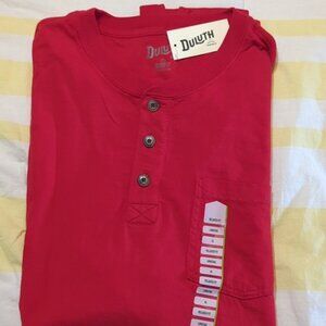 Men's T Shirt - Relaxed Fit Shirt Sleeved Pocket Henley